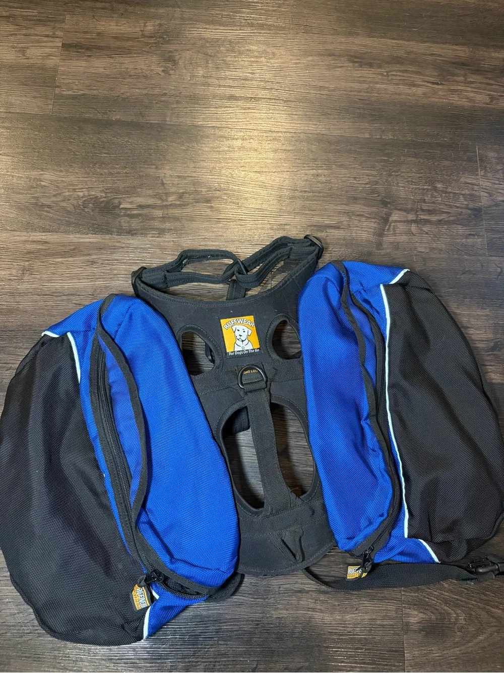 Ruffwear Royal Blue and Black Dog Saddle Pack